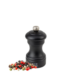 (6 Stück) PEUGEOT | BISTRO - Pfeffermühle - Holz - Schwarz Matt - Höhe: 100mm
