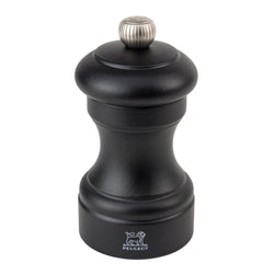(6 Stück) PEUGEOT | BISTRO - Pfeffermühle - Holz - Schwarz Matt - Höhe: 100mm
