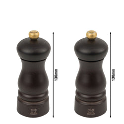 (6 Stück) PEUGEOT | CLERMONT - Salz - & Pfeffermühle - Holz - Schokolade - Höhe: 130mm