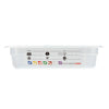 (6 sztuk) CAMBRO | SafeTrak – pojemniki z polipropylenu GN 1/2 – kolor mleczny – wysokość: 65 mm