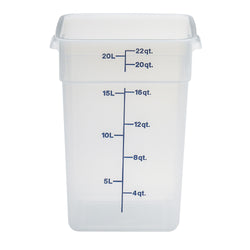(6 sztuk) CAMBRO | CAMSQUARES® – pojemniki – 20,8 litra – przezroczyste