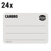 (24 sztuki) CAMBRO | Etykiety obrotowe StoreSafe® – bez nadruku – 250 etykiet w rolce