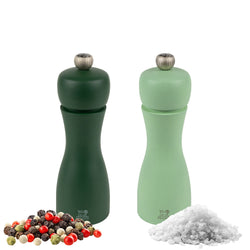 (6 sztuk) PEUGEOT | TAHITI WASSER – młynki do soli i do pieprzu – drewno – zielony – wysokość: 150 mm