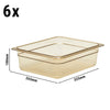 (6 szt.) CAMBRO | Pojemnik GN 1/2 H-PAN™ – wysokość: 100 mm – odporny na wysoką temperaturę – bursztynowy, zdjęcie 2 z 3