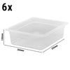 (6 sztuk) CAMBRO | Pojemniki z polipropylenu GN 1/2 – kolor mleczny – wysokość: 100 mm