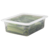 (6 sztuk) CAMBRO | Pojemniki z polipropylenu GN 1/2 – kolor mleczny – wysokość: 100 mm