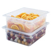 (6 sztuk) CAMBRO | Pojemniki z polipropylenu GN 1/2 – kolor mleczny – wysokość: 100 mm