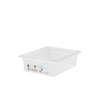 (6 sztuk) CAMBRO | SafeTrak – pojemniki z polipropylenu GN 1/2 – kolor mleczny – wysokość: 100 mm