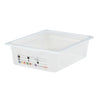 (6 sztuk) CAMBRO | SafeTrak – pojemniki z polipropylenu GN 1/2 – kolor mleczny – wysokość: 100 mm