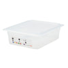 (6 sztuk) CAMBRO | SafeTrak – pojemniki z polipropylenu GN 1/2 – kolor mleczny – wysokość: 100 mm