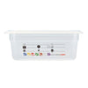 (6 sztuk) CAMBRO | SafeTrak – pojemniki z polipropylenu GN 1/2 – kolor mleczny – wysokość: 100 mm