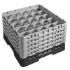CAMBRO | CAMRACK® - kosz do mycia szklanek 1/1 z 5 przedłużkami - 500x500mm - 25 przegródek - Czarny