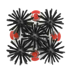(2 sztuki) FUCHS | DELFIN® Szczotka do mycia szklanek – 5 x 240 mm – z metalową podstawą – okrągła