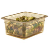 (6 sztuk) CAMBRO | H-PAN™ – pojemnik żaroodporny GN 1/2 – kolor bursztynowy – wysokość: 150 mm