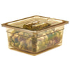 (6 sztuk) CAMBRO | H-PAN™ – pojemnik żaroodporny GN 1/2 – kolor bursztynowy – wysokość: 150 mm