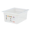 (6 sztuk) CAMBRO | SafeTrak – pojemniki z polipropylenu GN 1/2 – kolor mleczny – wysokość: 150 mm