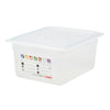 (6 sztuk) CAMBRO | SafeTrak – pojemniki z polipropylenu GN 1/2 – kolor mleczny – wysokość: 150 mm