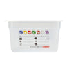 (6 sztuk) CAMBRO | SafeTrak – pojemniki z polipropylenu GN 1/2 – kolor mleczny – wysokość: 150 mm