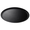 (6 szt.) CAMBRO | Taca CAMTREAD® – owalna – włókno szklane – 685 x 560 mm – z niskim rantem – czarna, zdjęcie 3 z 5