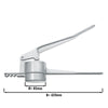 Prasa do lodów spaghetti – aluminium powlekane – Ø 85 mm – z okrągłymi otworami