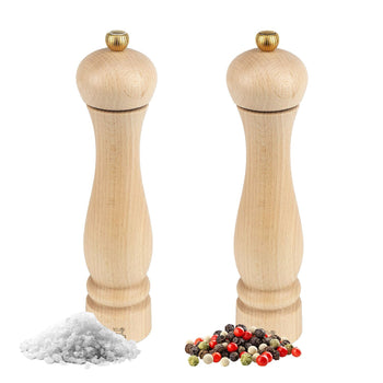 (6 sztuk) PEUGEOT | CLERMONT - Młynki do soli i pieprzu - drewno naturalne - wysokość: 240 mm - Prime Gastro
