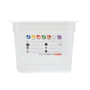 (6 sztuk) CAMBRO | SafeTrak – pojemniki z polipropylenu GN 1/2 – kolor mleczny – wysokość: 200 mm
