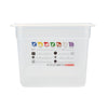 (6 sztuk) CAMBRO | SafeTrak – pojemniki z polipropylenu GN 1/2 – kolor mleczny – wysokość: 200 mm