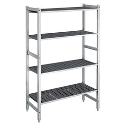 Regał aluminiowo‑polipropylenowy - 960x360x1800mm - 4 półek - Nośność: 900kg