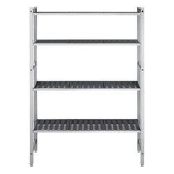 Regał aluminiowo‑polipropylenowy - 1320x360x1800mm - 4 półek - Nośność: 900kg