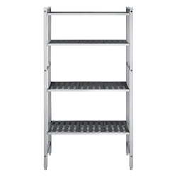 Regał aluminiowo‑polipropylenowy - 780x460x1800mm - 4 półek - Nośność: 900kg