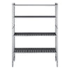 Regał aluminiowo‑polipropylenowy - 1320x560x1800mm - 4 półek przestawne - Nośność na półkę: 175kg