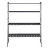Regał aluminiowo‑polipropylenowy - 1620x560x1800mm - 4 półek - Nośność: 900kg
