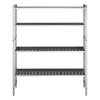Regał aluminiowo‑polipropylenowy - 1740x560x1800mm - 4 półek - Nośność: 900kg