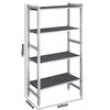 Regał aluminiowo‑polipropylenowy - 660x560x1800mm - 4 półek - Nośność: 900kg