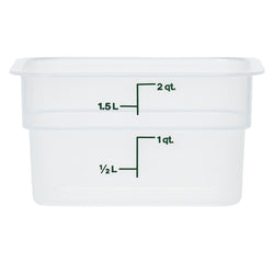 (6 sztuk) CAMBRO | CAMSQUARES® – pojemniki – 1,9 litra – przezroczyste