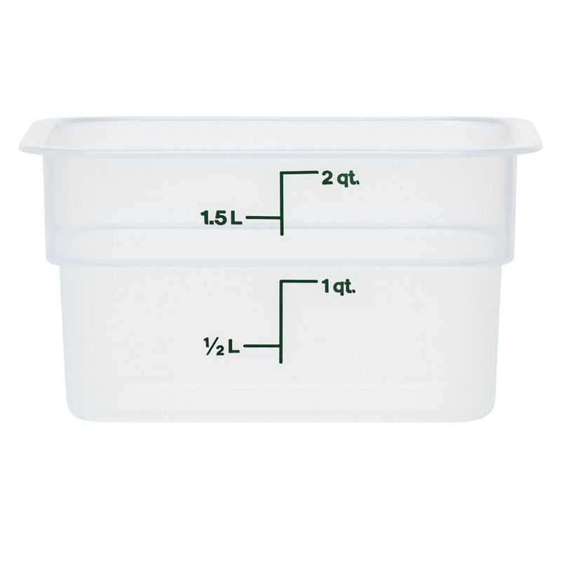 (6 sztuk) CAMBRO | CAMSQUARES® – pojemniki – 1,9 litra – przezroczyste