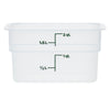 (6 sztuk) CAMBRO | CAMSQUARES® – pojemniki – 1,9 litra – przezroczyste