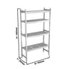 Aluminium Base Shelf - 946x360mm - Load capacity: 450kg