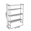 Basic shelves made of aluminum (anodized) - 1190 x 1685 mm