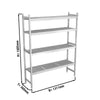 Basic shelves made of aluminum (anodized) - 1311 x 1685 mm