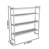 Aluminium Base Shelf - 1486x360mm - Load capacity: 450kg