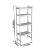 Regał aluminiowo‑polipropylenowy - 655x360x1800mm - 4 półek - Nośność: 600kg