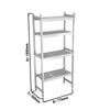 Aluminium Base Shelf - 776x360mm - Load capacity: 600kg