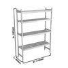 Aluminium Base Shelf - 1190x460mm - Load capacity: 450kg