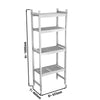 Basic shelves made of aluminum - 655 x 1800 mm