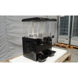 Dyspenser do soków - 2x 18L - 600W - Czarny - z tacką ociekową