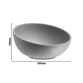 (6 sztuk) Miska - ELEMENT - beton - 1,7 litra - Ø 260 mm - szara - Prime Gastro