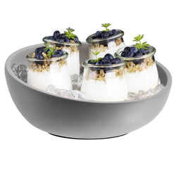 (6 sztuk) Miska - ELEMENT - beton - 2,5 litra - Ø 295 mm - szara