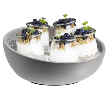 (6 sztuk) Miska - ELEMENT - beton - 2,5 litra - Ø 295 mm - szara - Prime Gastro