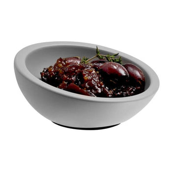 (6 sztuk) Miseczki do dipów - ELEMENT - zestaw 3 sztuki - beton - 50 ml - Ø 100 mm - szare - Prime Gastro